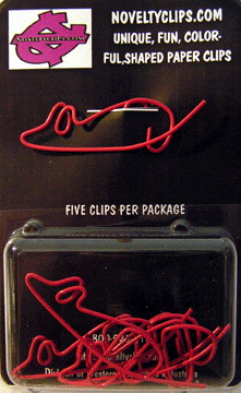 blister card for packing shaped paper clips