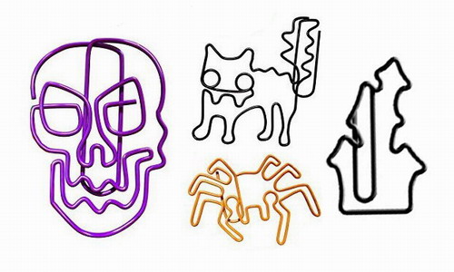Halloween decorative paper clips, cute shaped paper clips
