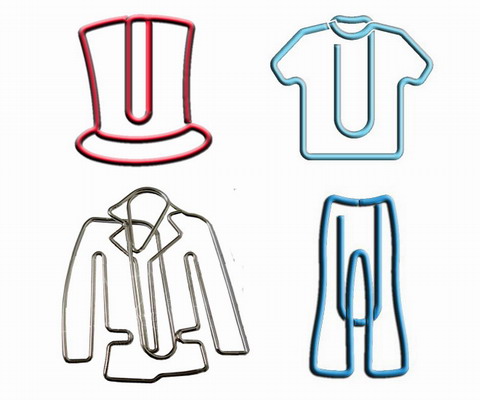 clothing decorative paper clips, fun promotional paper clips