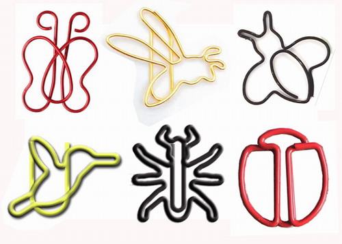 insect shaped paper clips, fancy decorative paper clips