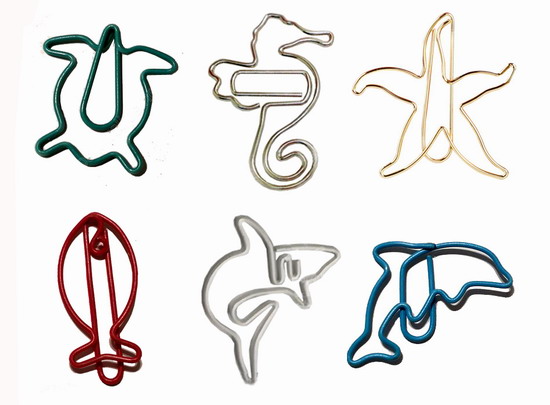 fish shaped paper clips, decorative paper clips