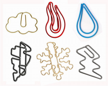 nature themed shaped paper clips