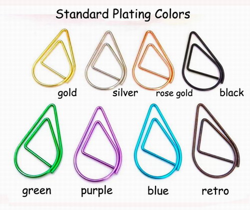 plating colors of paper clips