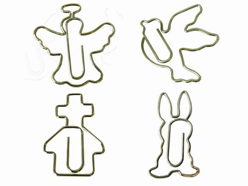 religion shaped paper clips, cute decorative paper clips