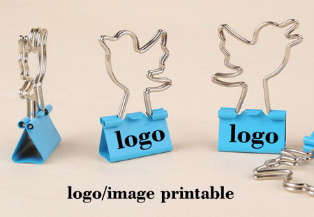 decorative binder clips, custom logo binder clips
