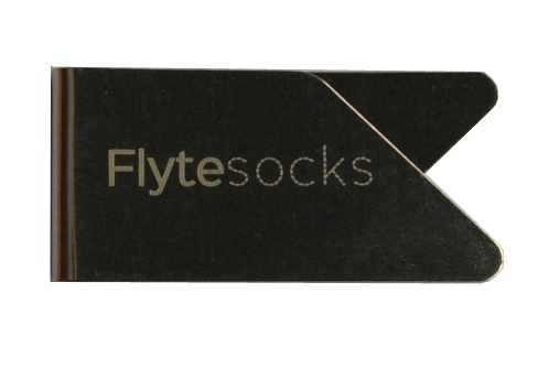 stainless steel paper clips with laser engraved logo