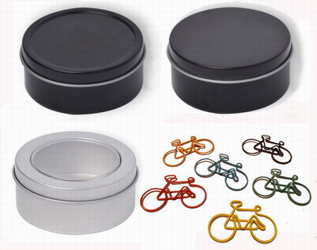featured paper clip tins in different styles