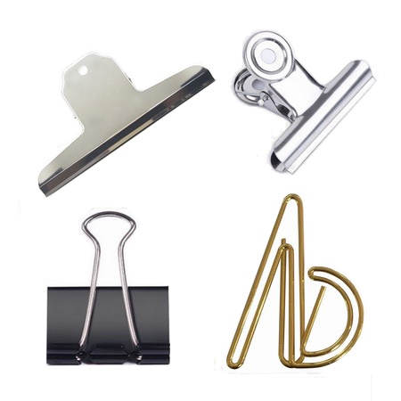 jumbo paper clips in different styles
