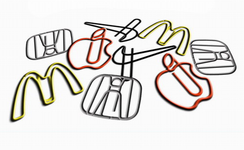 custom logo paper clips; shaped paper clips