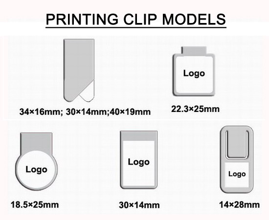 stainless steel paper clips with logo printing