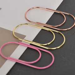 gold fatty paper clips, decorative paper clips