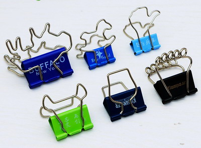 Custom Decorative Binder Clips in different designs